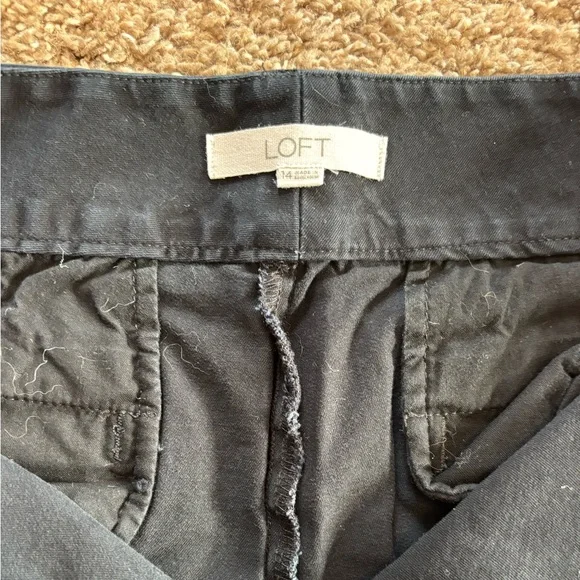 LOFT Black Womens’ Riviera Shorts Size 14 - Picture 4 of 4